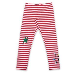5/$20 NEW 4-5 Girls Stripe Sparkly Christmas Leggings